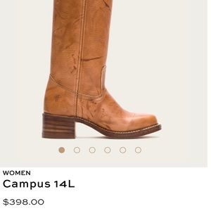 FRYE Boots - Campus 14L genuine leather 77050 Saddle